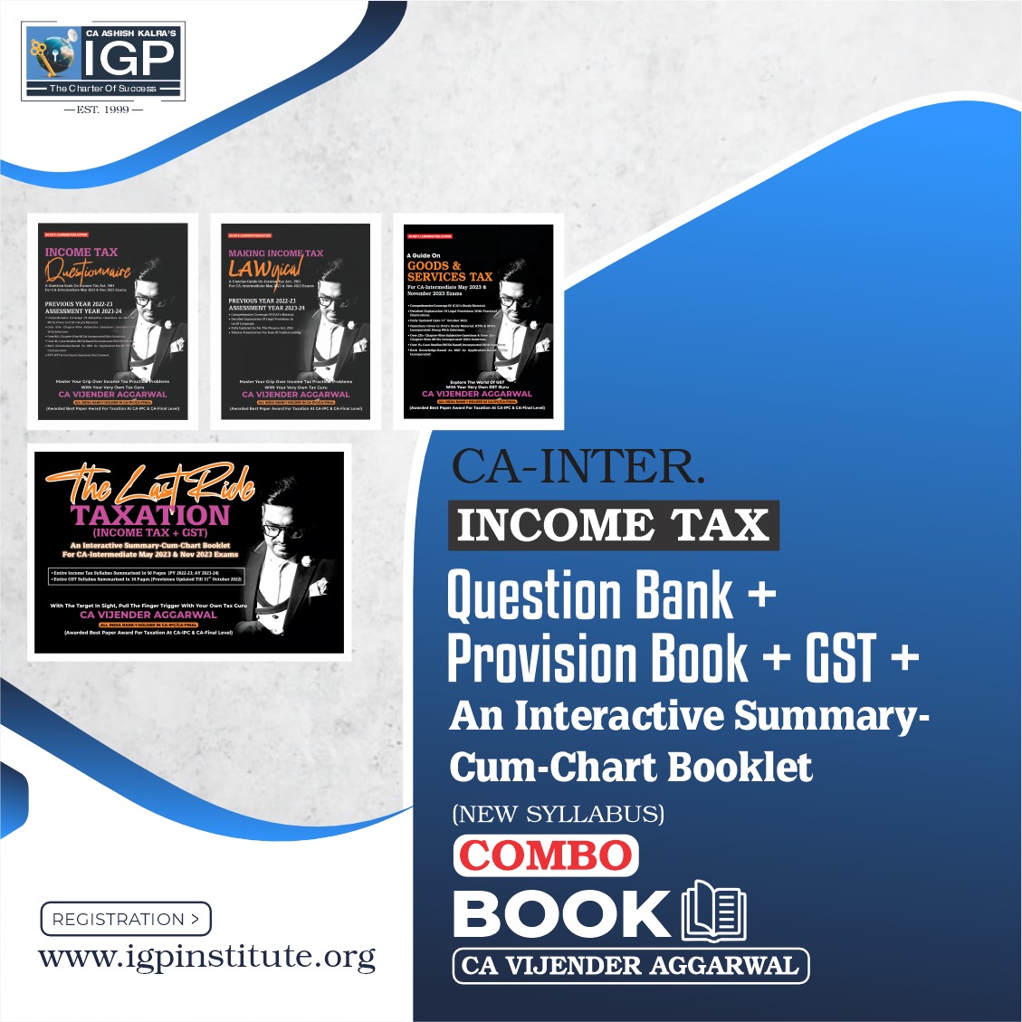 CA Inter - Taxation (Income Tax + GST) Combo Book-CA-INTER-Taxation (Income Tax + GST)- CA Vijender Aggarwal